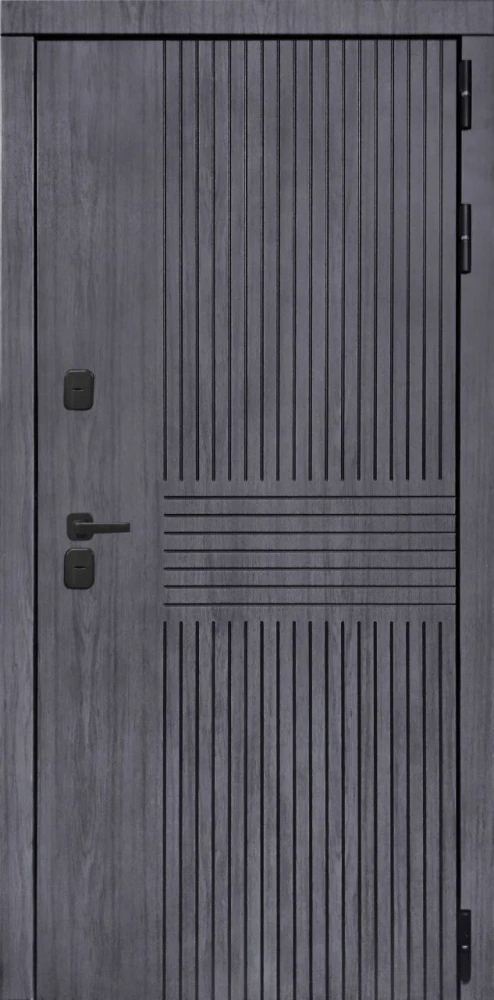 Входная дверь ДвериПРО Берген ФЛ 244 беленый дуб DPRO198212 внешняя сторона