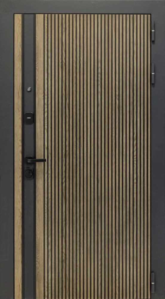 Входная дверь ДвериПРО Rosna ФЛ-259 (10мм, дуб с пилением) DPRO197956 внешняя сторона