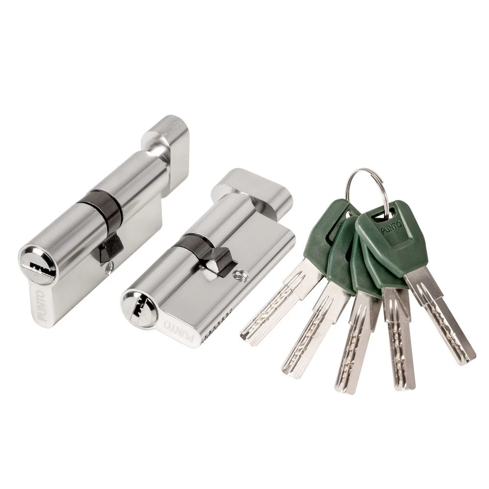 Фото Цилиндровый механизм (A202/120) A2002Knob120(65+10+45) с вертушкой SN никель