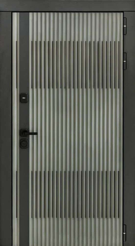 Входная дверь ДвериПРО Elfy ФЛ-677 (10мм, белый матовый) DPRO197997 внешняя сторона