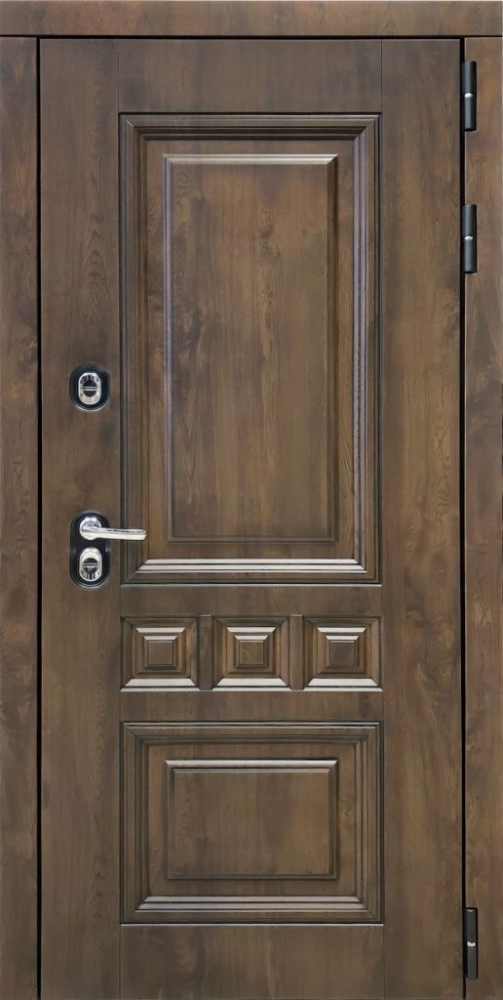 Входная дверь ДвериПРО Аура ФЛ-609 (L-52, 10мм, белый матовый) DPRO196515 внешняя сторона