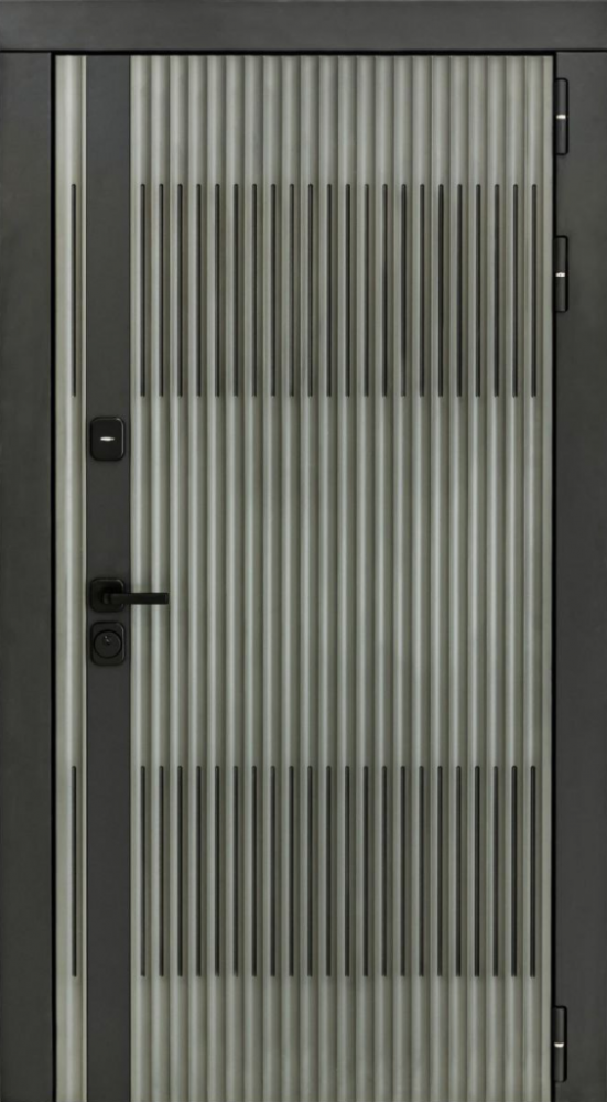 Входная дверь ДвериПРО Elfy ФЛ-185 (10мм, ПВХ ясень белый) DPRO198109 внешняя сторона